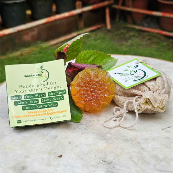 Pure Turmeric & Apricot Soap – Natural Brightening & Nourishing Bath Soap