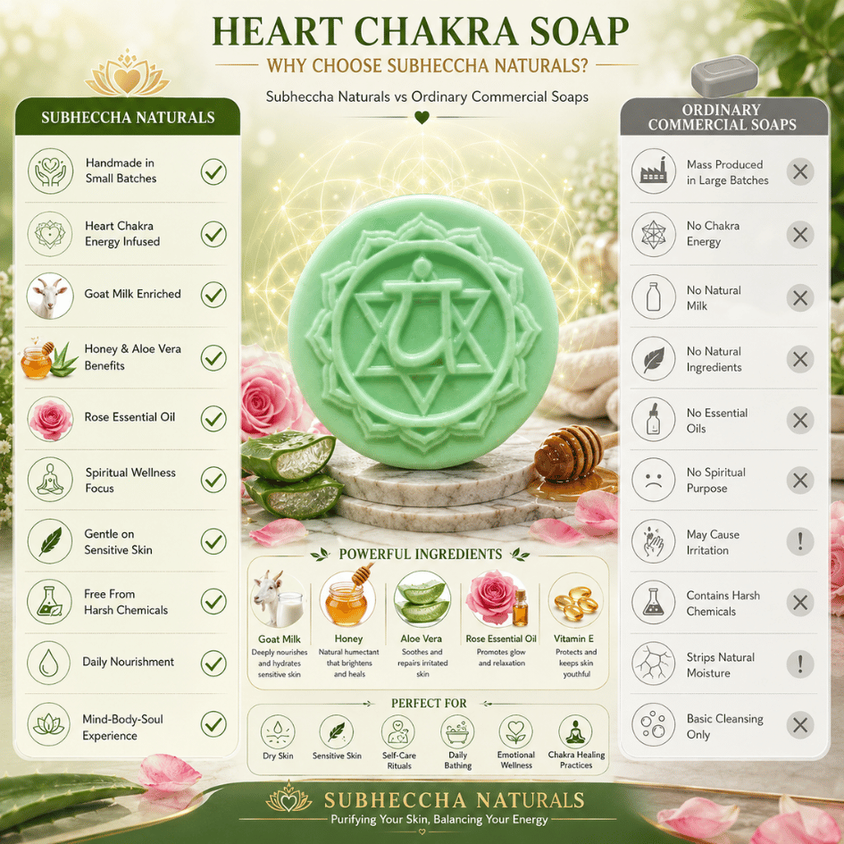 Heart Chakra Bath Soap for Self Love and Compassion