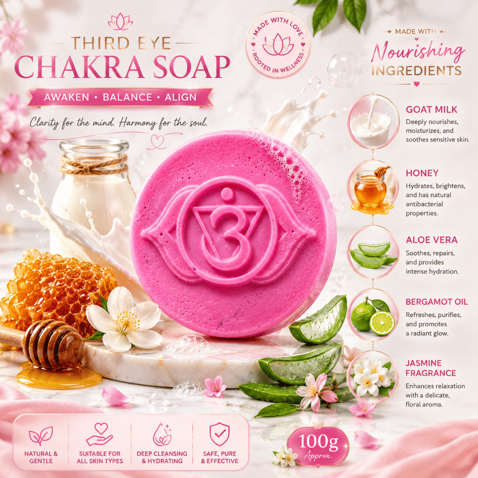 Luxury Third Eye Chakra Soap to Tune into Intuitive Guidance