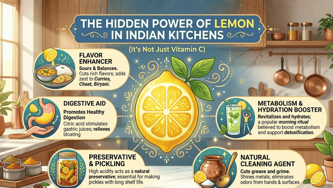 The Hidden Power of Lemon in Indian Kitchens  (It’s Not Just Vitamin C)