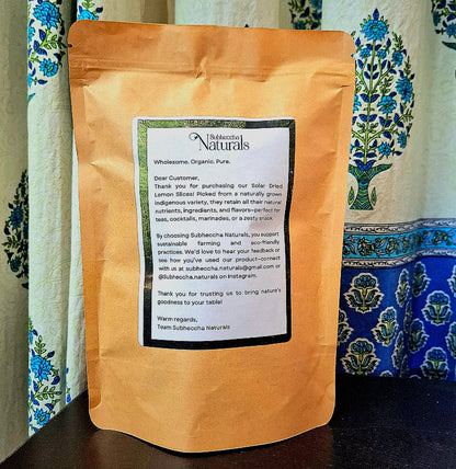Organic Sun-Dried Lemon Slices – Citrus Freshness in Every Bite