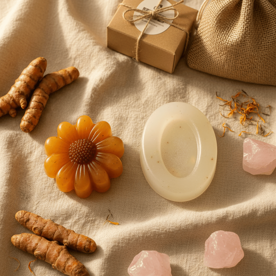 Aloe Vera & Turmeric Soap – Hydrating, Brightening & Healing