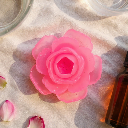 Rose soap– For softness, radiance, and skin rejuvenation