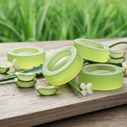 handmade aloe vera bathing soap