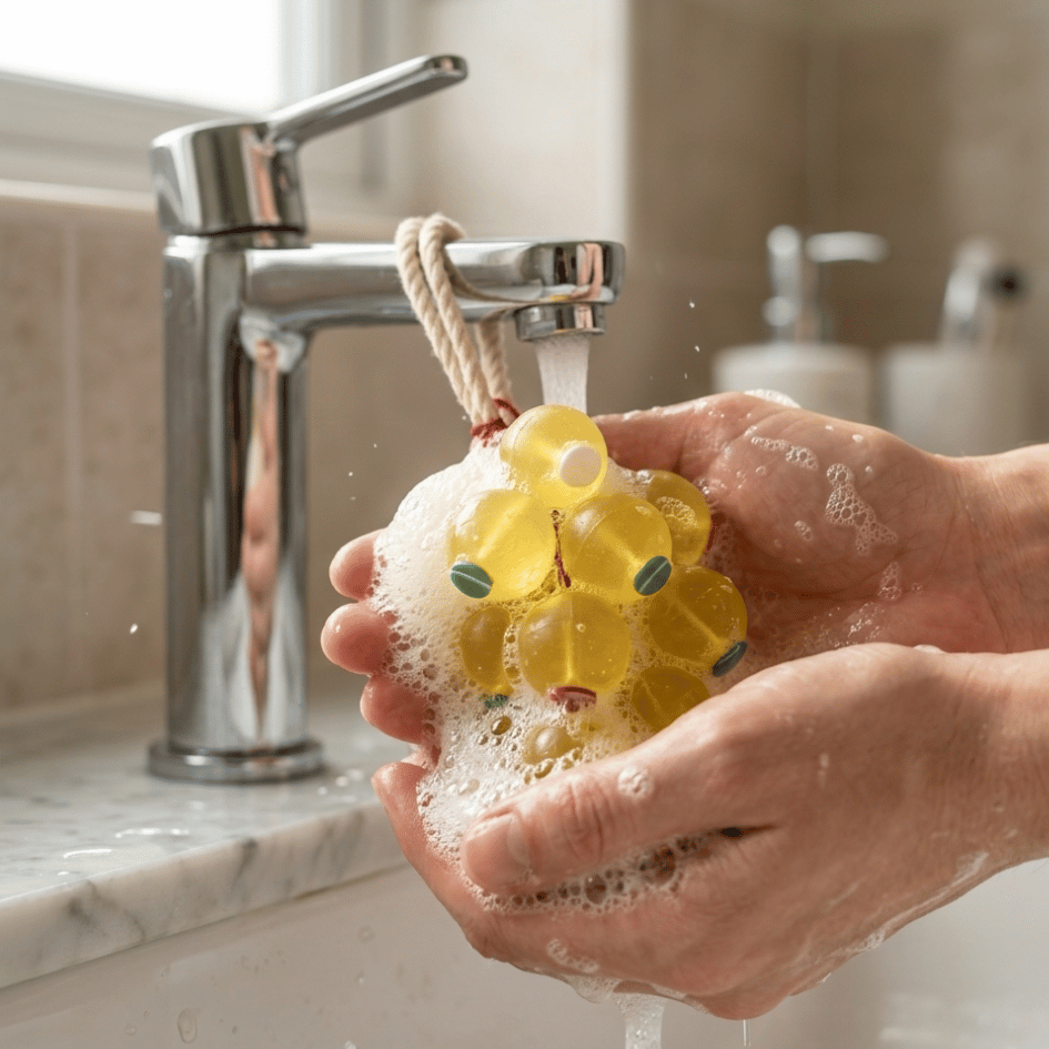 Citrus Bloom Grape Soap- A Handcrafted Lemon & Aloe Vera Handwash Bar
