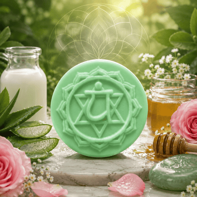 Handmade Heart Chakra Soap by Subheccha Natural
