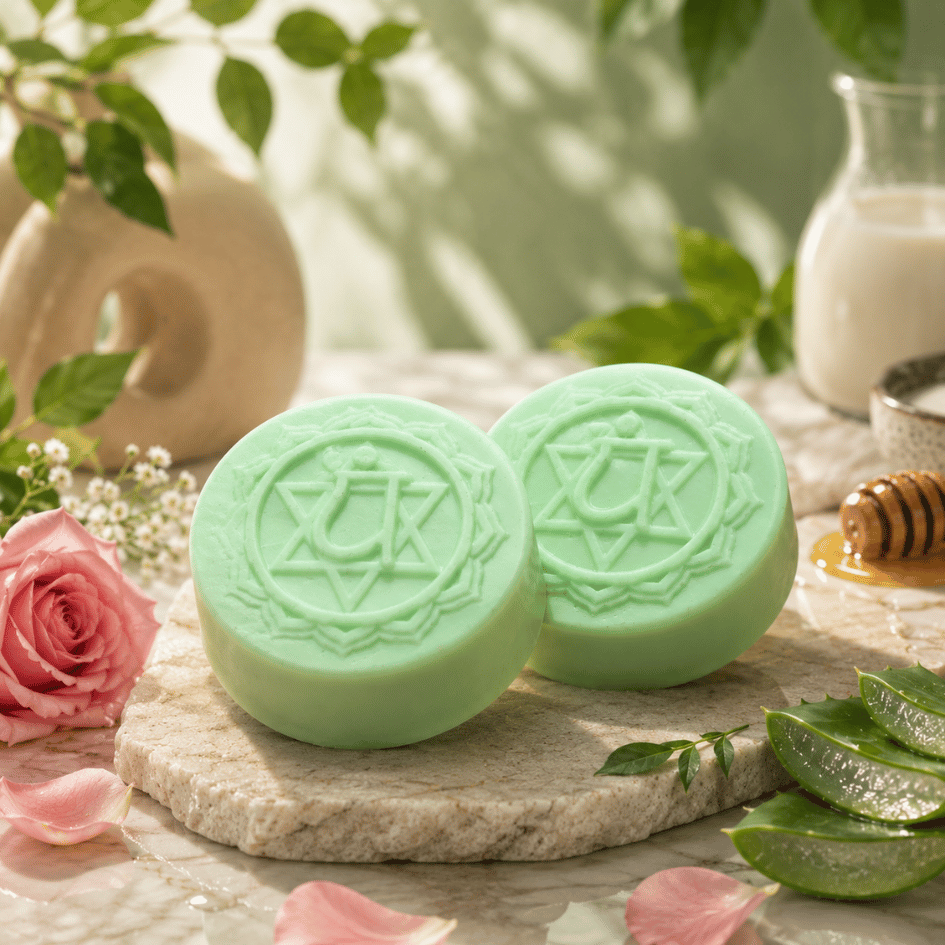 Heart Chakra Bath Soap for Self Love and Compassion