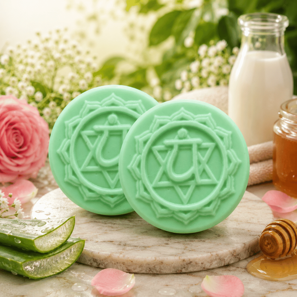 Heart Chakra Bath Soap for Self Love and Compassion