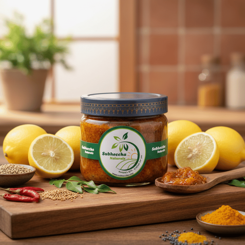 Farm Fresh Khatta Nimbu Achaar - Bold • Tangy • Sun-Matured