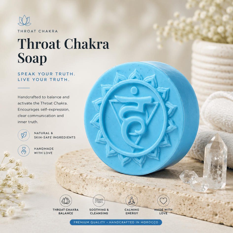 Luxury Throat Chakra Soap with Goat Milk and Eucalyptus Oil