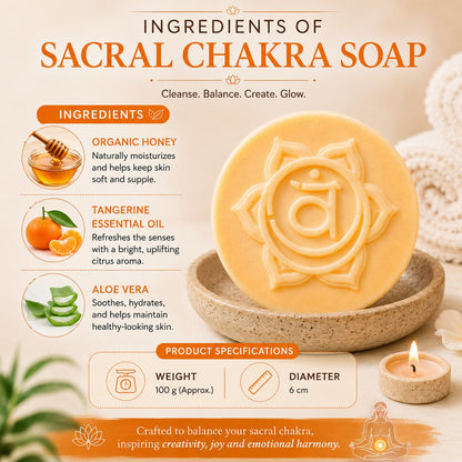 Luxury Svadhisthana Chakra Soap for Daily Self-Care