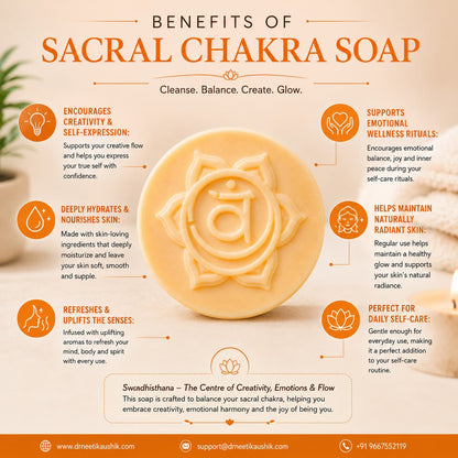 Handmade Sacral Chakra Soap for Creativity and Emotional Balance
