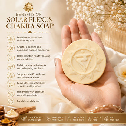 Luxury Solar Plexus Chakra Soap For Reducing Stress & Anxiety