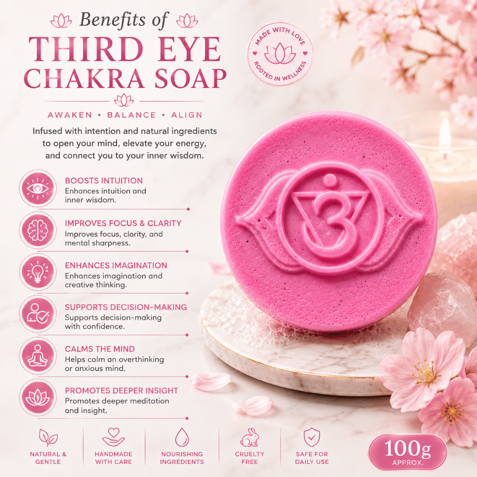 Luxury Third Eye Chakra Soap to Tune into Intuitive Guidance